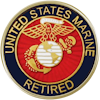 USMC Retired Pin