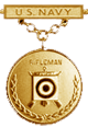 Navy Rifleman Excellence in Competition Badge (Gold)