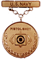 Navy Pistol Shot Excellence in Competition Badge (Bronze)