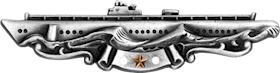 Submarine Combat Patrol Badge - 2 Patrols